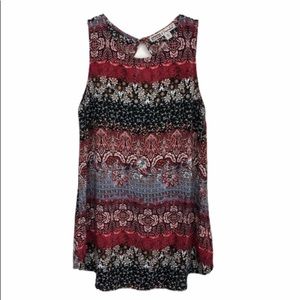 Gypsies & Moondust Sleeveless Multicolor Top Size Small